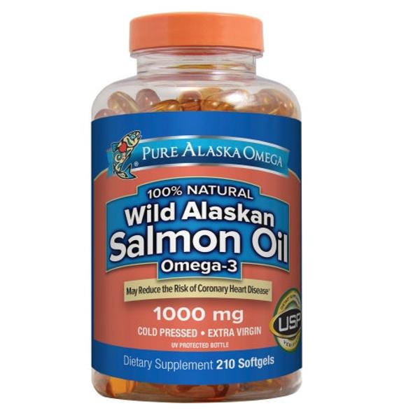 <b>퓨어 알래스카 오메가</b> 와일드 연어 오일 1개 210캡슐 <b>Pure Alaska Omega</b> Wild Salmon Oil