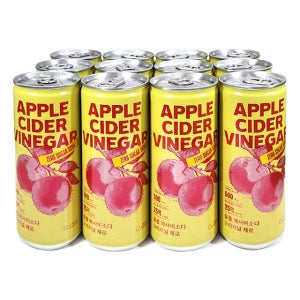 클룹 애사비소다 오리지널 제로소다 캔 250ml 12개 애플사이다비니거 사과초모식초탄산음료