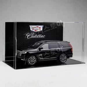 자동차 모형 새로운 캐딜락 에스컬레이드다이캐스트SUV 조명 컬렉션 장식품남성 아크릴 케이스