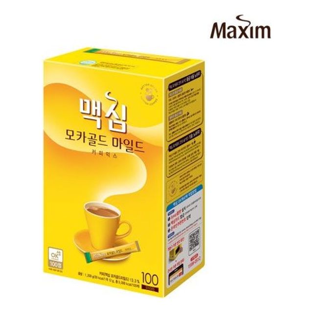 (동서식품) 맥심 모카골드 마일드 커피믹스 100개입