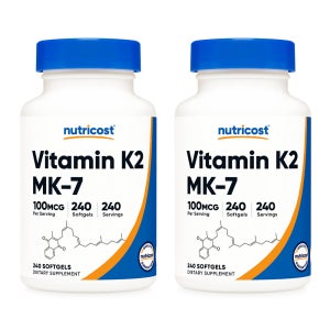 뉴트리코스트 비타민 K2 메나퀴논 (MK-7) 100mcg 240캡슐, 2개