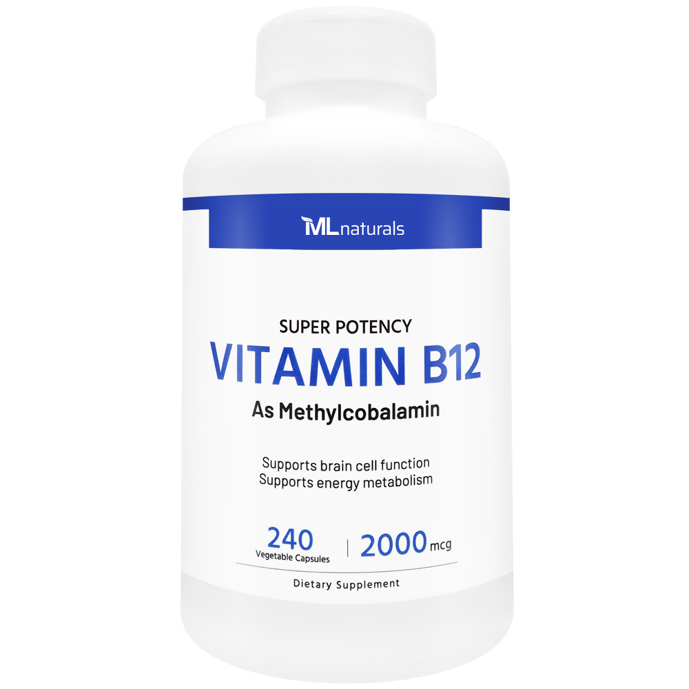 마이라이프 내추럴스 비타민 B12 메틸코발라민 2000 mcg 240캡슐, 1개