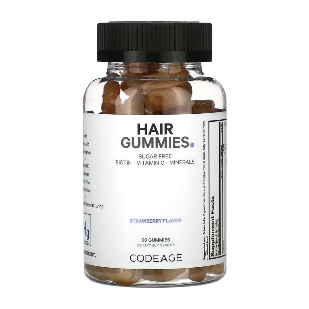 코드에이지 <b>헤어</b>구미 슈가프리 스트로베리 60구미