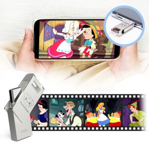 요미몬 듀얼USB - 디즈니 명작 애니메이션 시리즈(평생소장) 내 손의 애니영화관 / 인터넷없이 감상 / 백설공주 미키마우스 톰과제리 루니툰