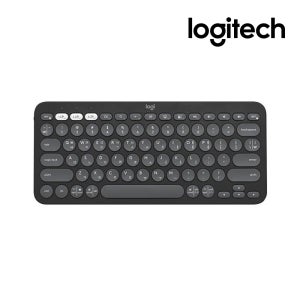 로지텍 무선 미니 키보드 PEBBLE KEYS 2 K380S 스모키블랙 멀티테스킹