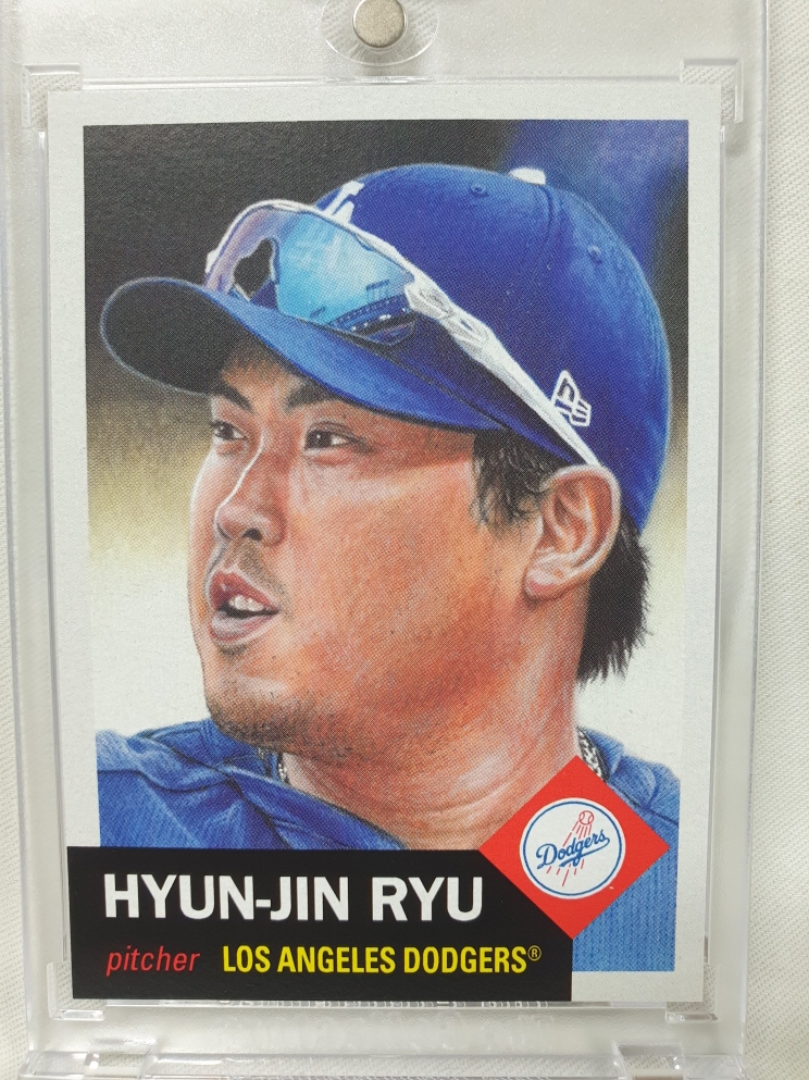 류현진 2019 TOPPS LIVING SET 탑스 리빙 세트 LA 다저스 메이저리그 MLB 야구 카드