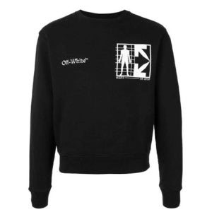 오프화이트 OMBA025S20E300101001 맨투맨 블랙 Off White