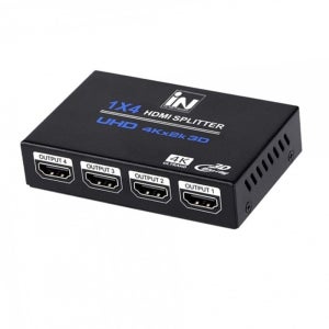 인네트워크 1:4 HDMI 모니터 분배기 유전원 아답터포함 IN-NHD104