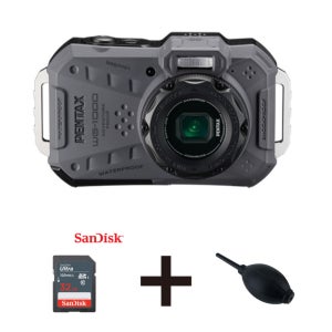 펜탁스 WG-1000 카메라 리코 수중 촬영 방수 아웃도어 +SD카드+에어블로워