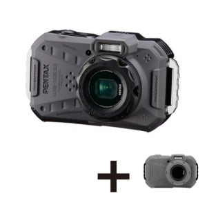 리코 펜탁스 WG-1000 카메라 수중 촬영 방수 아웃도어 +실리콘 케이스