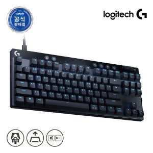 [로지텍 래피드트리거 게이밍키보드] 로지텍코리아 공식 PRO X TKL RAPID 게이밍키보드 블랙, 마그네틱축