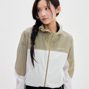 [디스커버리] 프레시벤트 여성 컬러블럭 크롭 바람막이 4종 택1 DWWJ94053