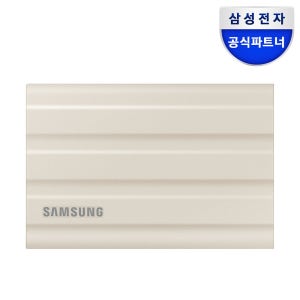 삼성전자 삼성 포터블 외장SSD T7 Shield 파우치 포함 2TB, 베이지