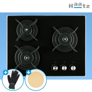 하츠 법랑 가스레인지 3구 가스쿡탑 GC-3606EDBH 매립 설치 빌트인 LNG