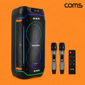 Coms KY800 이동식앰프 스피커 버스킹 블루투스 휴대용 행사용 마이크앰프 400W