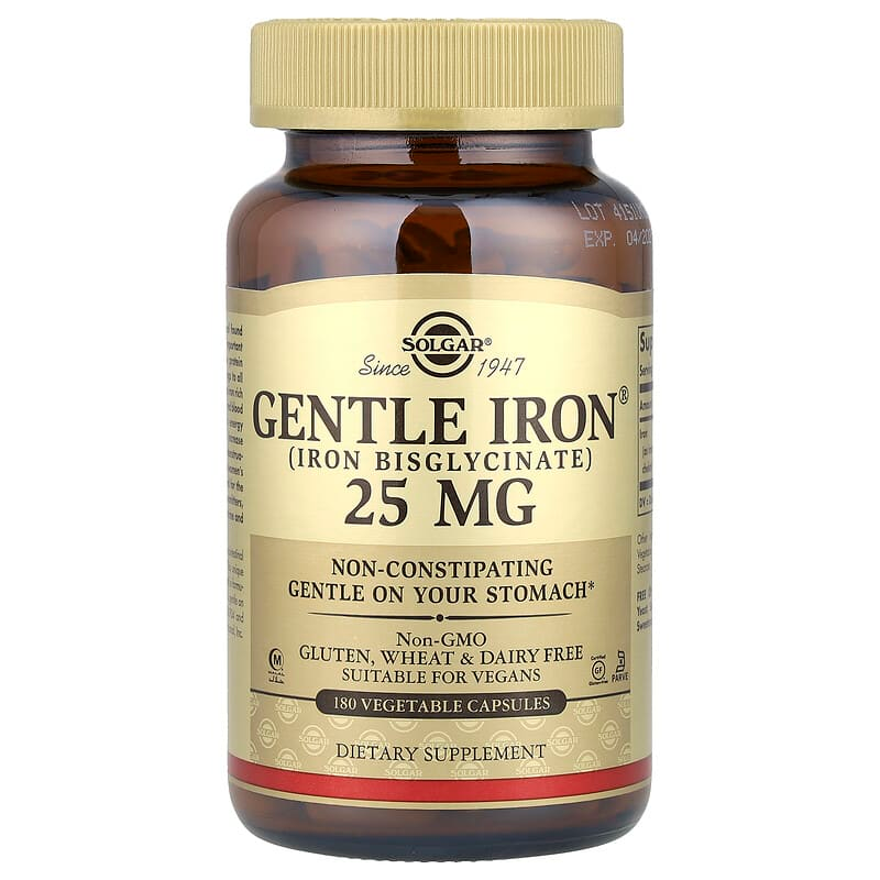 180정 솔가 철분 25 젠틀<b>아이언</b> Gentle Iron <b>킬레이트</b>철분
