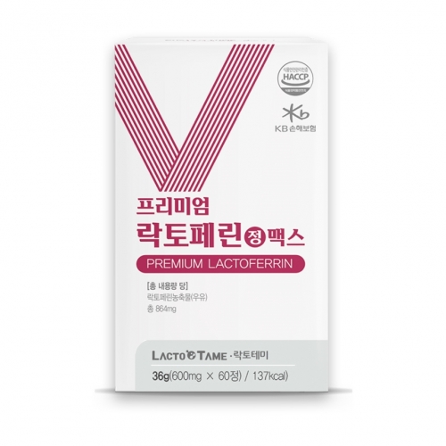 락토테미 프리미엄 <b>락토페린</b> 정 <b>맥스</b> 600mg x 60정