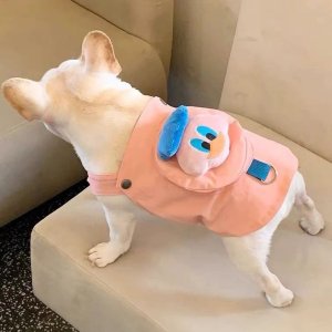 프렌치불독옷 토토NE 귀요미 오리 포켓 멜빵 원피스 티셔츠 중형견옷 강아지 TO-77