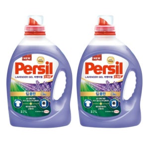 [12/21 단하루]퍼실 딥클린 라벤더젤 액상세제 드럼용 용기 2.7L x 2개