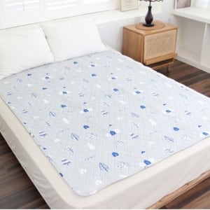 임산부전기장판 침대용 더블, 135x180cm, 노엘블루
