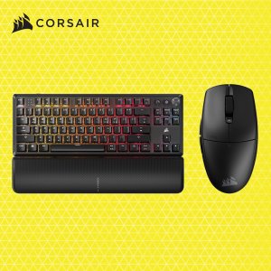 커세어 K70 RGB CORE TKL 무선 적축 + M55 초경량 무선 게이밍 키보드 마우스 세트