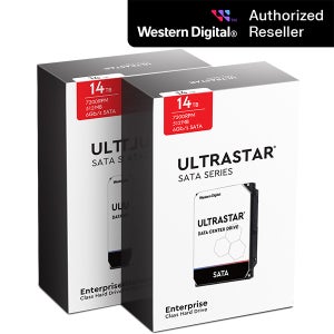 공식인증점 WD ULTRASTAR HC550 패키지 14TB 2팩 WUH721814ALE6L4 SATA3/7200RPM/512MB