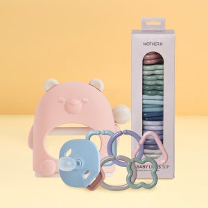 마더케이 구강기 오감발달세트 신생아 이앓이 고리세트 손목치발기