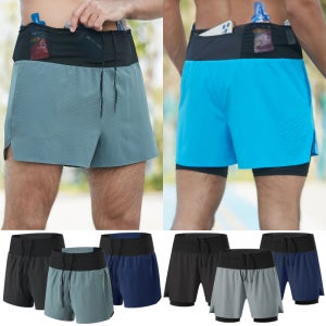 투인원 마라톤 숏팬츠 러닝 스포츠 트레이닝 반바지 기능성 운동복 트레일 쇼츠