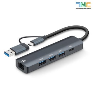 7NC USB 허브 C타입 멀티 연결 포트 노트북 타입 커넥터 컴퓨터 분배기 NCH705