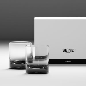 SEINE PARIS 크리스탈 글라스 NO.5 텀블러 글라스 2P세트 위스키잔 언더락잔