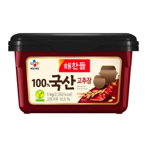 해찬들 100% 국산 고추장 1kg, 5개