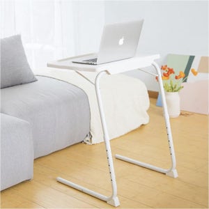 간이테이블 1인용 이동식 사이트 보조 책상 높이조절 노트북 테이블