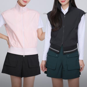 여성골프조끼 스판 필드 여자 골프웨어 베스트 경량 간절기 봄 집업 (W6SV02)