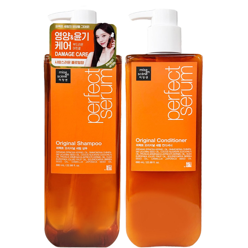 NEW 미쟝센 퍼펙트 오리지널 세럼 샴푸680ml + 컨디셔너680ml
