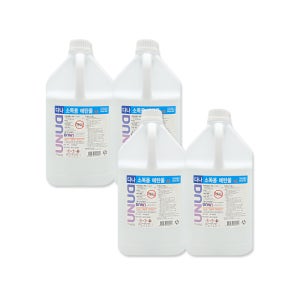 조은 다나 소독용 에탄올 4L x 4개 알콜 83% 공간소독 살균
