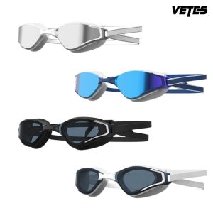 VETES 수경 프리미엄 성인 물안경 미러