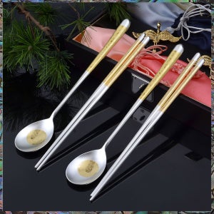 장수학 금부 진공 은수저세트 / vip선물 창립기념일 혼수예단 정년퇴직선물퇴임 외국인바이어