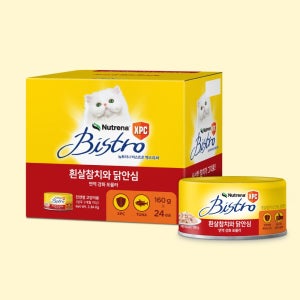 비스트로 캔 XPC 흰살참치와 닭안심 160g x 24캔