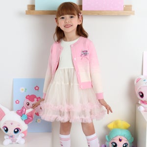 슈팅스타 캐치티니핑 퐁당 핑크 가디건 원피스 세트