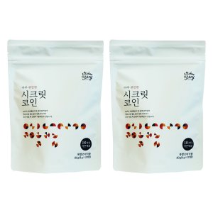 키친스토리 시크릿 코인 육수 편안한 2팩 18가지 자연 재료 조미료