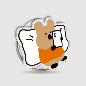 아크릴 맥세이프 그립 톡홀더 스마트톡 핸드폰 거치대 뒹굴쿼카