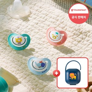 1+1 더블하트 노리개젖꼭지 디어프렌즈 귀여운 동물친구들의 통잠 쪽쪽이 +쪽쪽이케이스