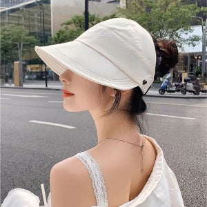 UV자외선차단 여름 여성 보닛햇 챙넓은 버킷햇 묶은머리 올림머리 편한 모자
