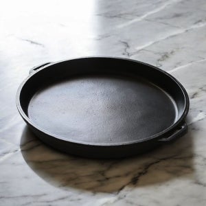 SG 스테이크팬 주물팬 감바스 불판 고기 구이판 양은 양손 스테기 28cm, 블랙
