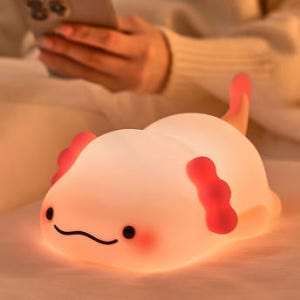 레나에너지 우파루파 캐릭터 실리콘 무드등 인테리어 간접 조명 취침등 수유등 수면등