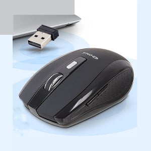 QNIX QM-3000 무선마우스 DPI조절 2.4Ghz 블랙