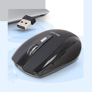 QNIX QM-3000 무선마우스 DPI조절 2.4Ghz 블랙