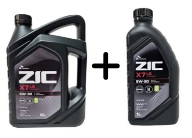 지크 ZIC X7 LS 5W-30 7리터 / 6L+1L 결합상품