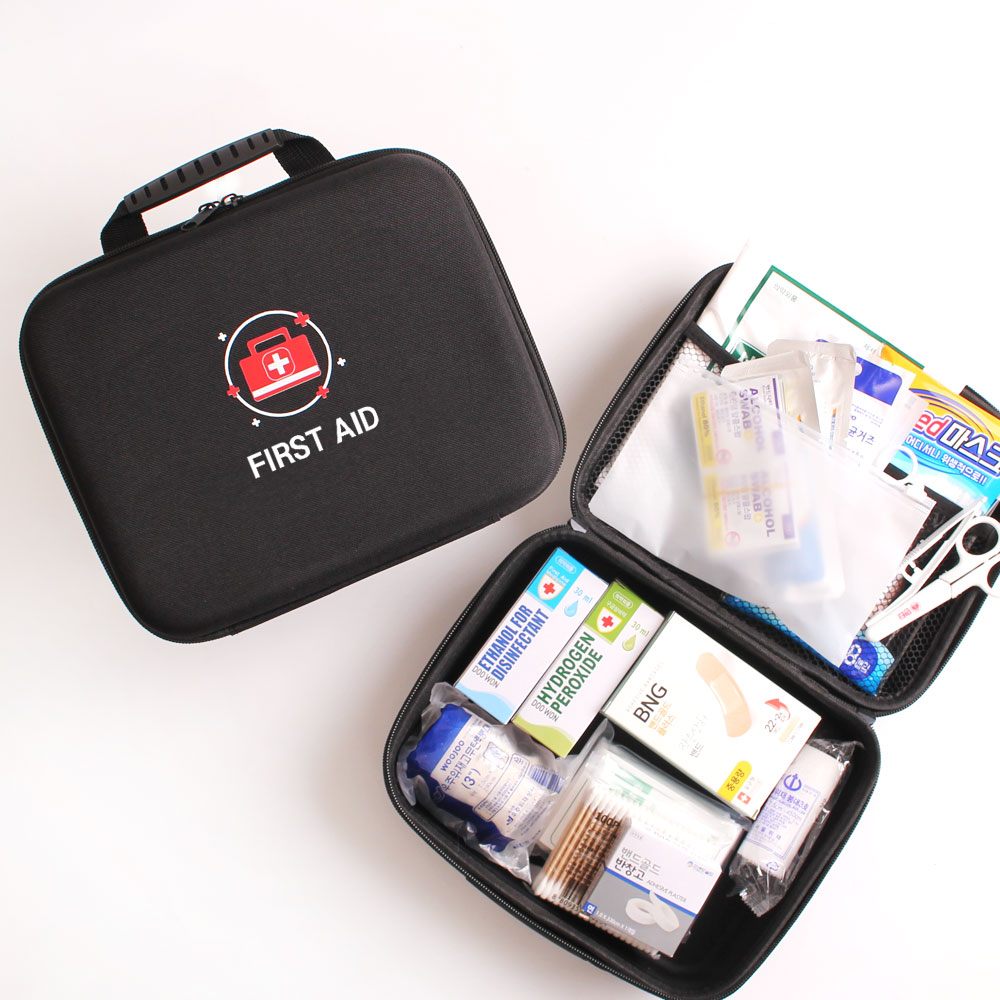 휴대용 응급키트 17종 약품세트 차량용 가정용 구급가방 구급상자 응급<b>처치</b>키트 파우치