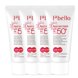 라벨로 아쿠아 선크림 50ml 4개 SPF 50+ 워터프루프 썬크림